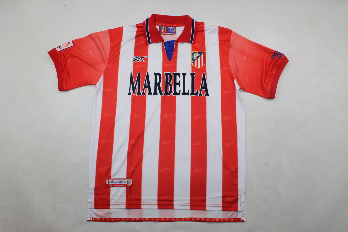 AAA Quality Atletico Madrid 98/99 Home Soccer Jersey